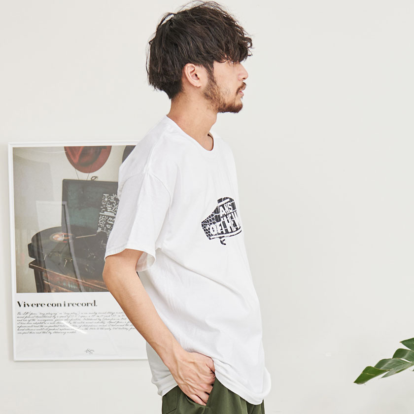 ポンパドー ビター VANS バンズ Tシャツ M 白 スケボー ロゴ