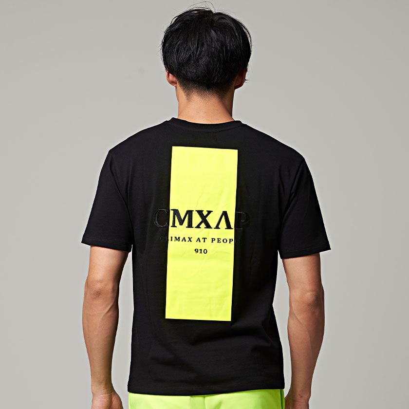 CMXAP(クマアピ)ロゴ刺繍入りクルーネック半袖Tシャツ/全4色