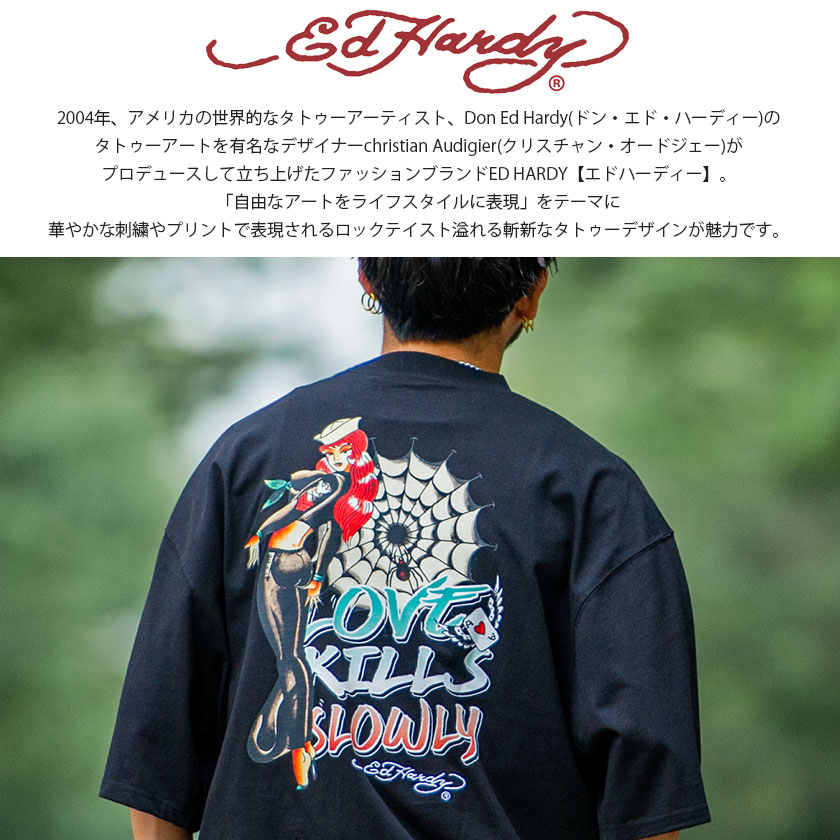 男女兼用 希少☆ドンエドハーディDon Ed Hardy 刺青ジャケット