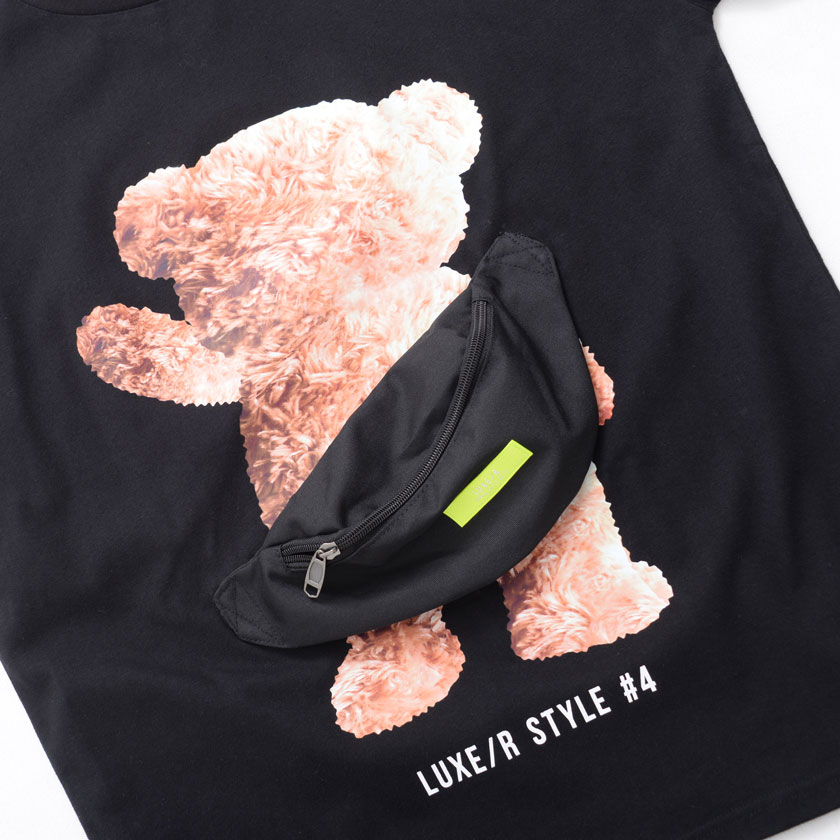 LUXE／R(ラグジュ)BAG付きベア半袖TEE/全2色