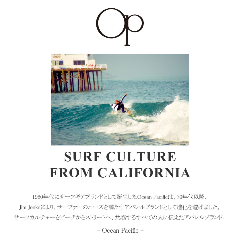 Ocean Pacific オーシャンパシフィック サガラ刺繍ジップパーカー 全2色