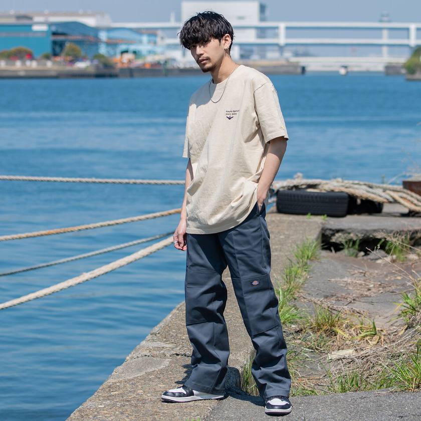 Dickies ダブルニー 85283 青 - ワークパンツ