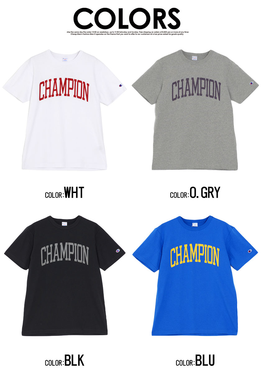 Champion チャンピオン T Shirt 全6色 Tシャツ 半袖 Bitter Store ビターストア メンズファッション通販サイト