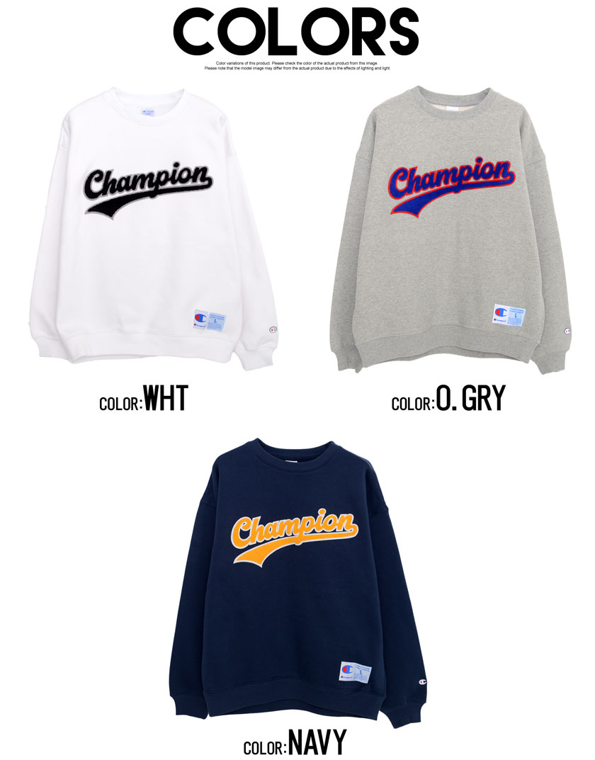 Champion(チャンピオン)CREW NECK SWEATSHIRT/全3色