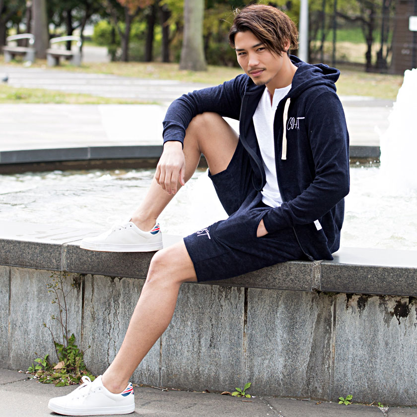 Cavaria キャバリア パイルセットアップ パーカー ショーツ 全色