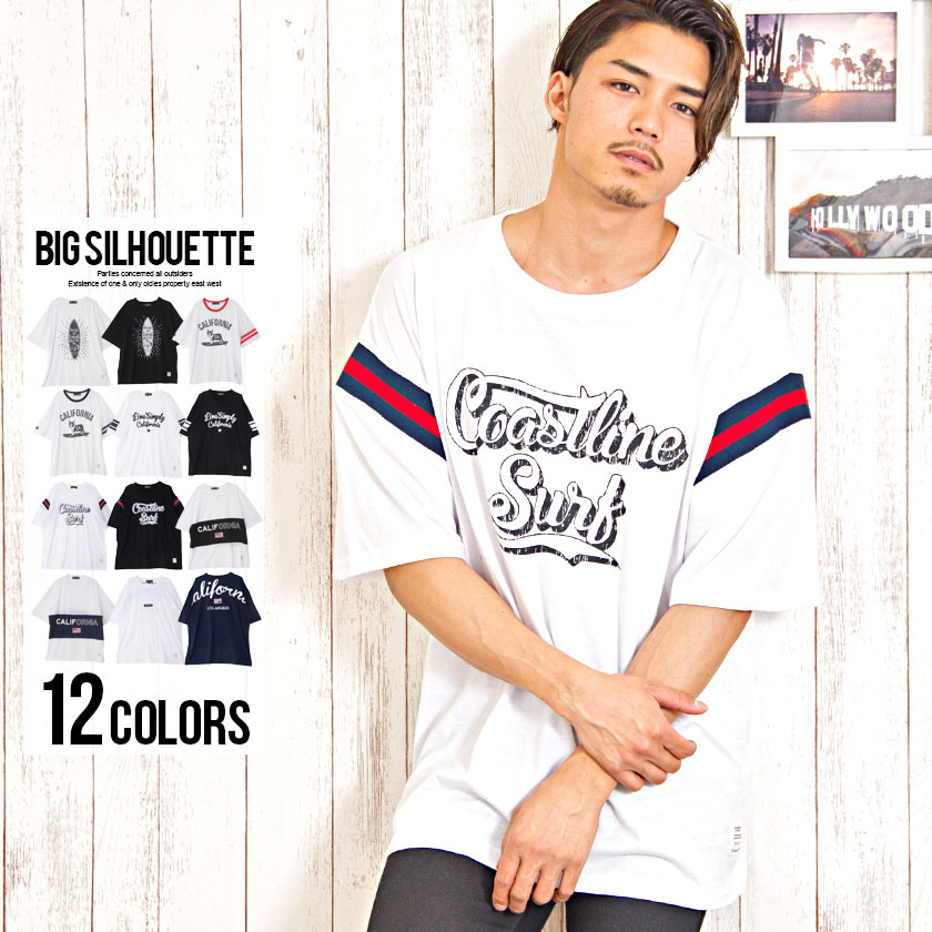 Cavaria キャバリア デザインプリントビッグシルエットtシャツ 全12色