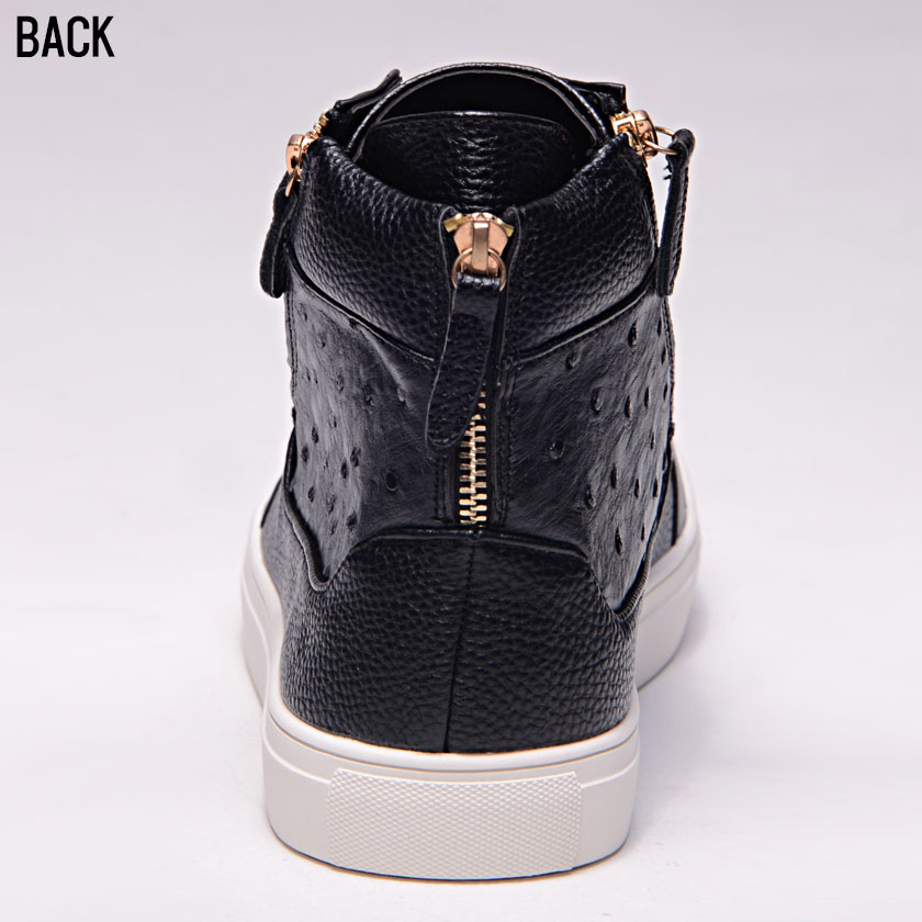 Bitter Select ビターセレクト ジップデザインフェイクレザーハイカットスニーカー 全3色