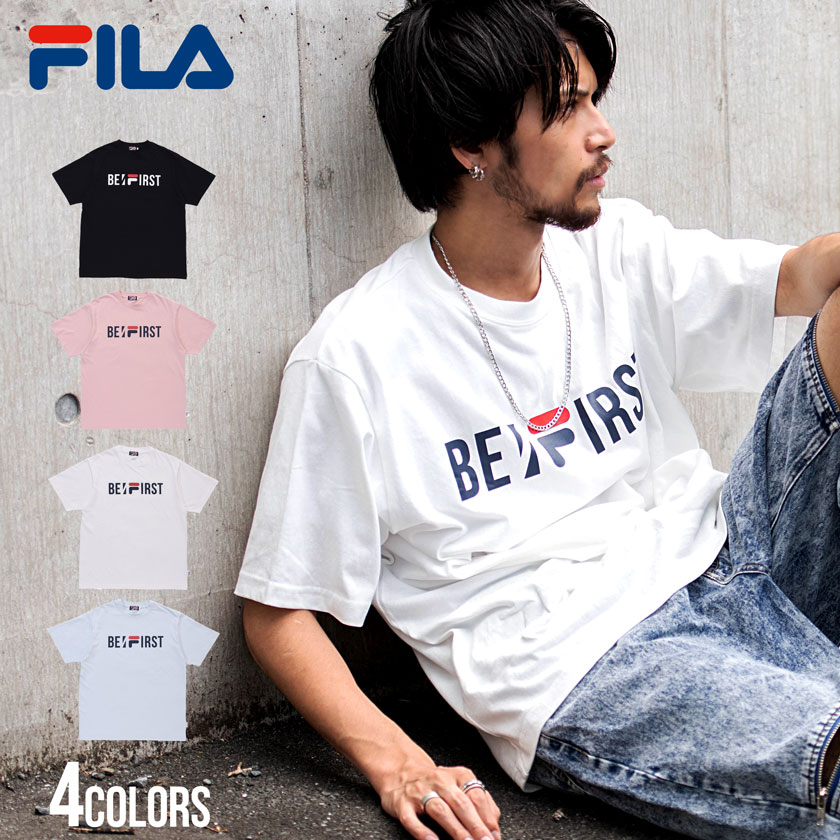 FILA×BE:FIRST(フィラ×ビーファースト)フロントロゴSS TEE/全4色