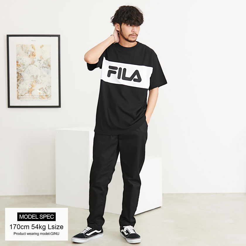 【SALE/セール】FILA(フィラ)ロゴ切り替え半袖Tシャツ/全4色