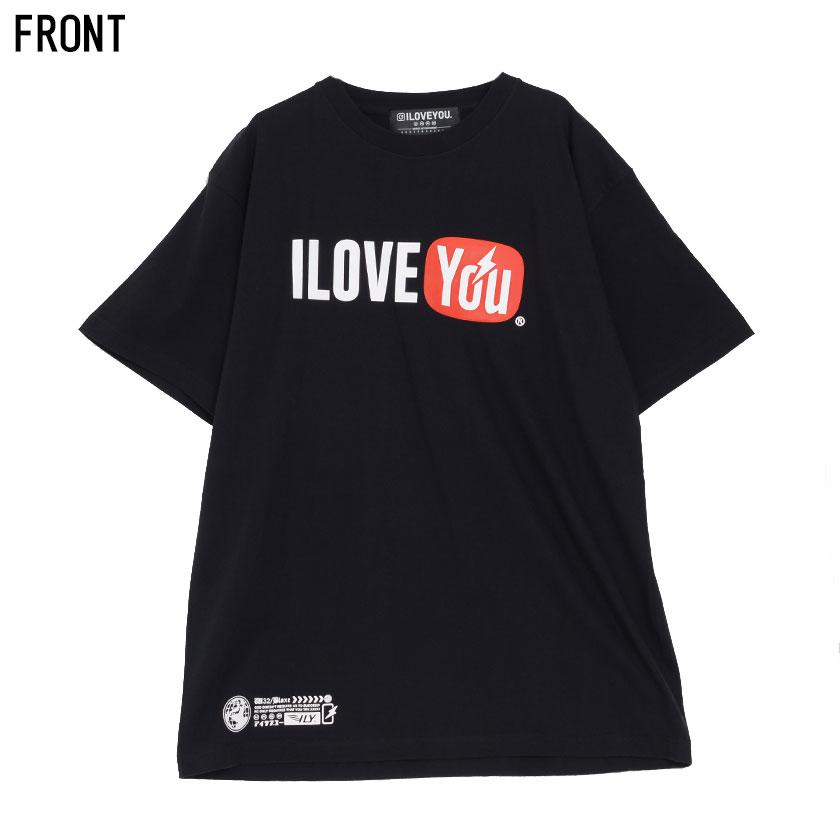 Iloveyou アイラブユー Ilovetubeプリントビッグtシャツ 全2色