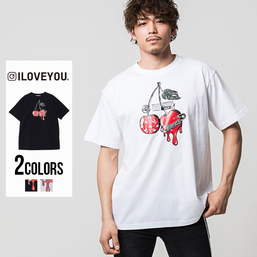 ILOVEYOU(アイラブユー) チェリープリントビッグTシャツ/全2色