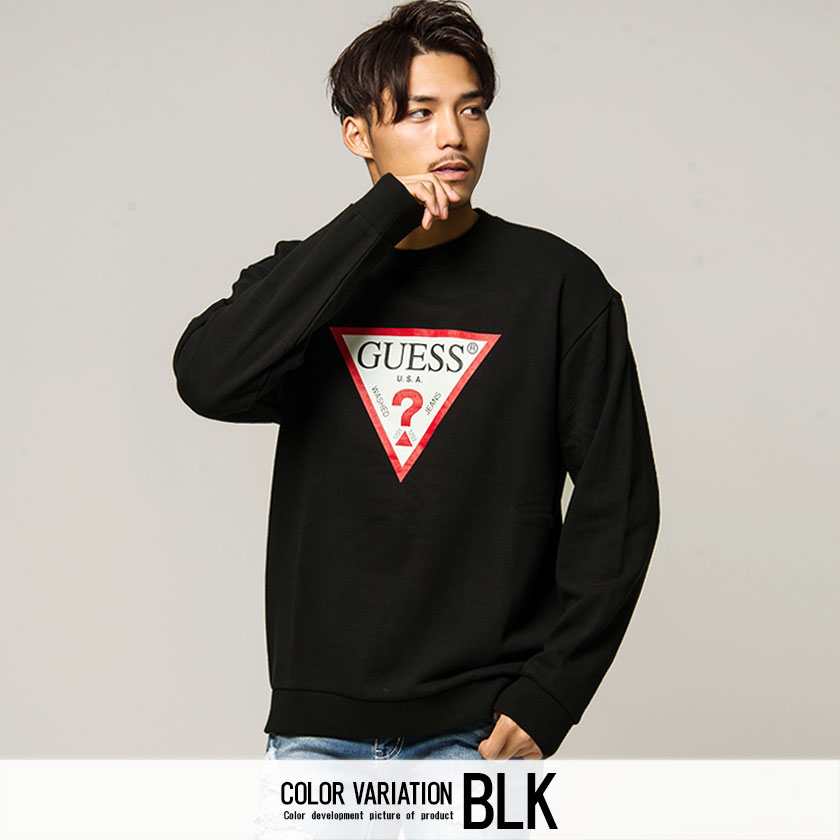 Guess ゲス デザインロゴプリントトレーナー 全5色